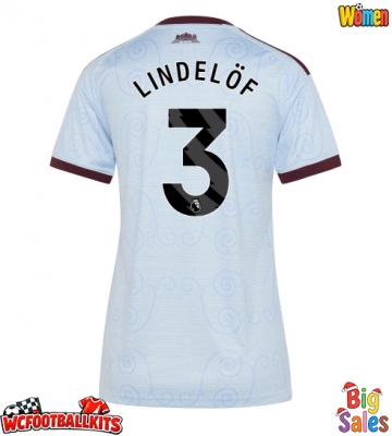 Aston Villa Victor Lindelof #3 Replica Third Stadium Shirt for Women 2026-27 Short Sleeve